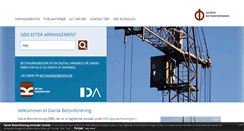 Desktop Screenshot of danskbetonforening.dk