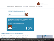 Tablet Screenshot of danskbetonforening.dk